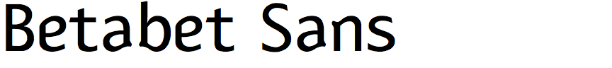 Betabet Sans