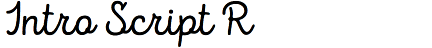 Intro Script R