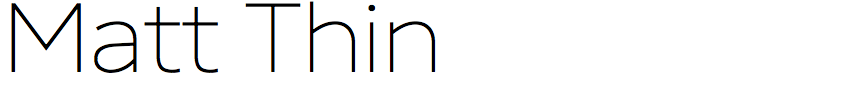 Matt Thin