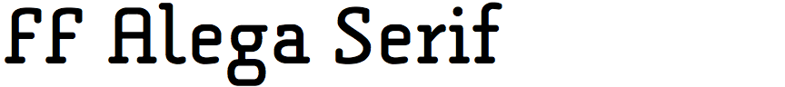 FF Alega Serif