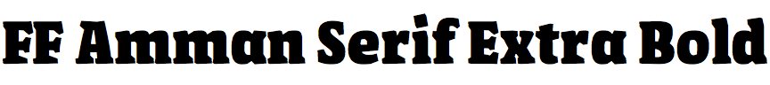 FF Amman Serif Extra Bold