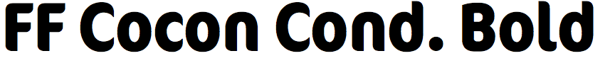 FF Cocon Condensed Bold