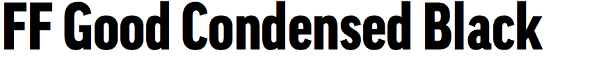 FF Good Condensed Black