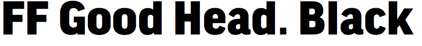 FF Good Headline Black