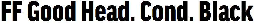 FF Good Headline Condensed Black