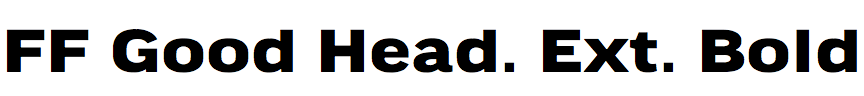 FF Good Headline Extended Bold