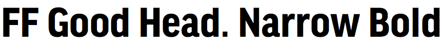 FF Good Headline Narrow Bold