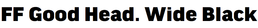 FF Good Headline Wide Black