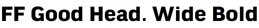 FF Good Headline Wide Bold