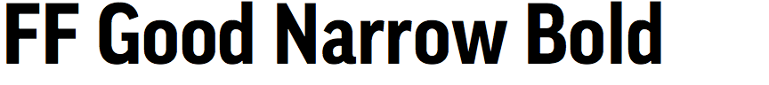 FF Good Narrow Bold