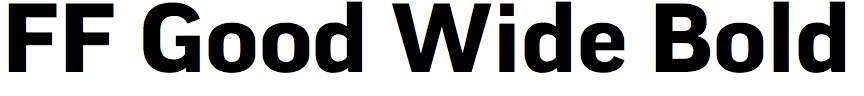 FF Good Wide Bold