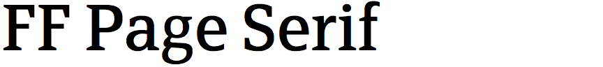 FF Page Serif