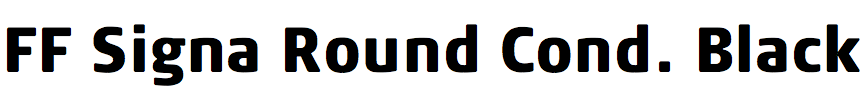 FF Signa Round Condensed Black