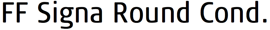 FF Signa Round Condensed