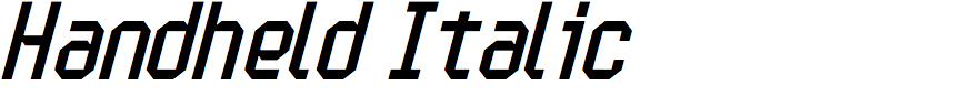 Handheld Italic