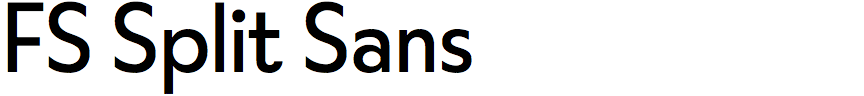 FS Split Sans