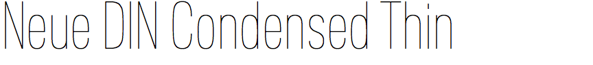 Neue DIN Condensed Thin