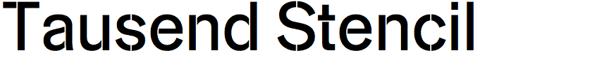 Tausend Stencil