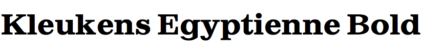 Kleukens Egyptienne Bold