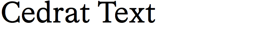 Cedrat Text