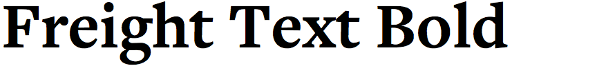 Freight Text Bold