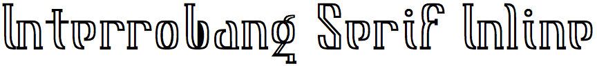 Interrobang Serif Inline