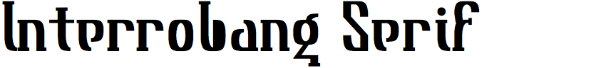 Interrobang Serif