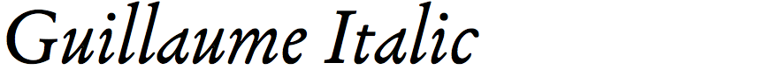 Guillaume Italic