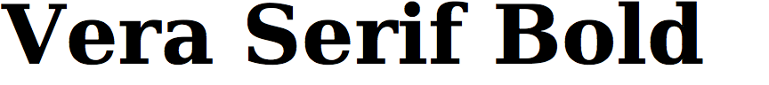 Vera Serif Bold