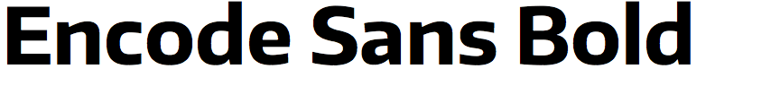 Encode Sans Bold