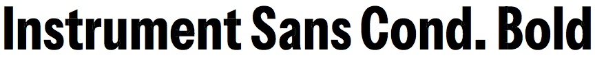 Instrument Sans Condensed Bold