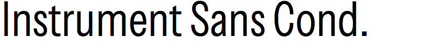 Instrument Sans Condensed