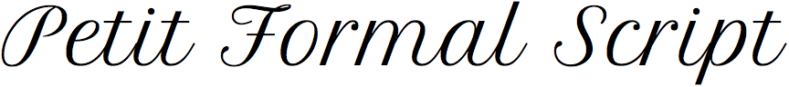 Petit Formal Script