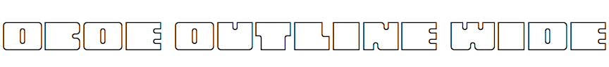 Oboe Outline Wide