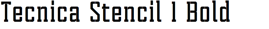 Tecnica Stencil 1 Bold