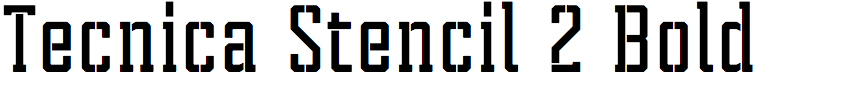 Tecnica Stencil 2 Bold