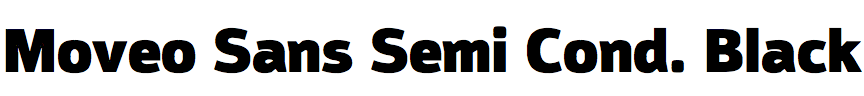 Moveo Sans Semi Condensed Black