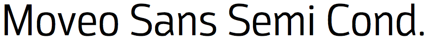 Moveo Sans Semi Condensed