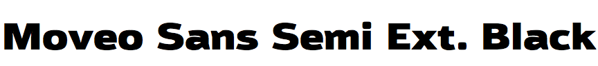 Moveo Sans Semi Extended Black