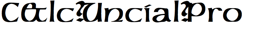 C and Lc Uncial Pro