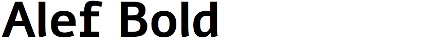 Alef Bold