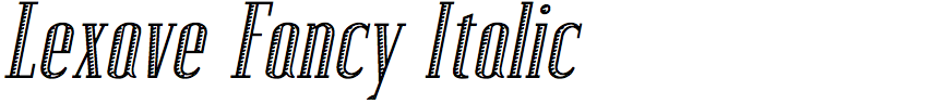 Lexave Fancy Italic