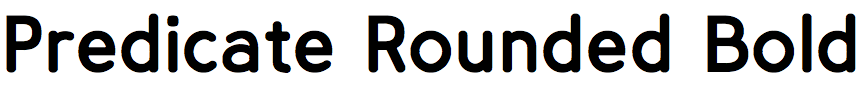 Predicate Rounded Bold