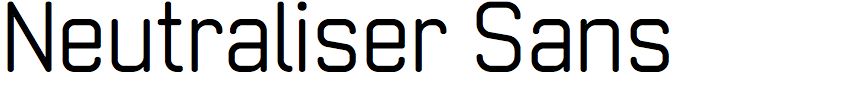 Neutraliser Sans