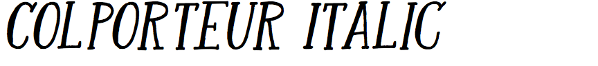 Colporteur Italic