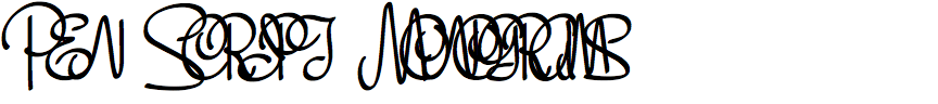 Pen Script Monograms