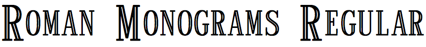 Roman Monograms Regular