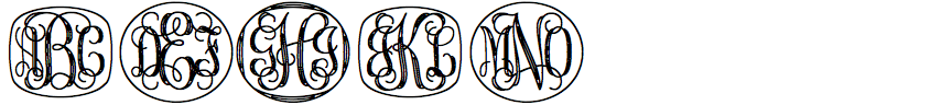 Vine Monograms Engraved