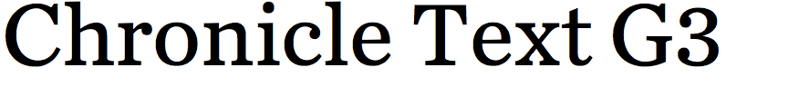 Chronicle Text G3