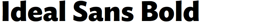 Ideal Sans Bold